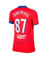 Paris Saint-Germain Joao Neves #87 Tredjedrakt Dame 2025-26 Korte ermer